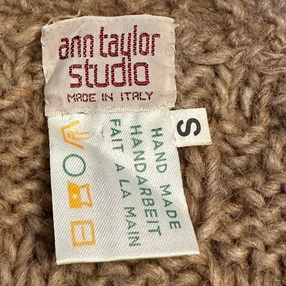 Vintage Ann Taylor Studio rabbit hair cardigan hand made - Picture 3 of 12